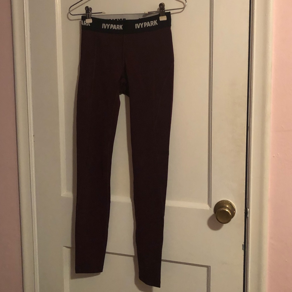IVY PARK Burgundy Leggings